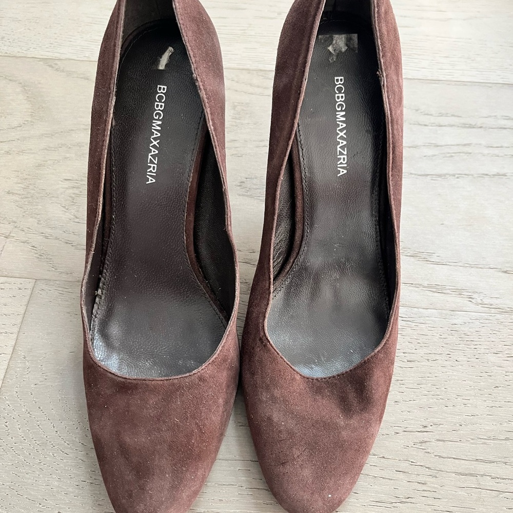 BCBG Brown Suede Women's Heels